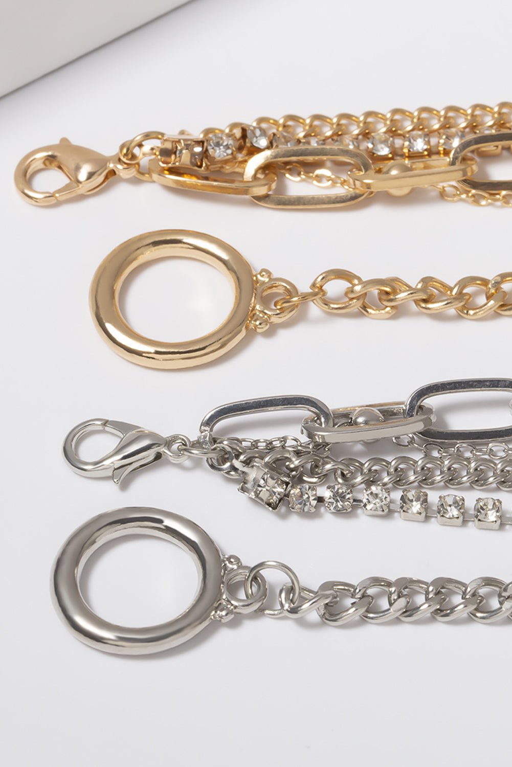 5pcs Layered Chain Collarbone Necklaces Set - Glam Gurls