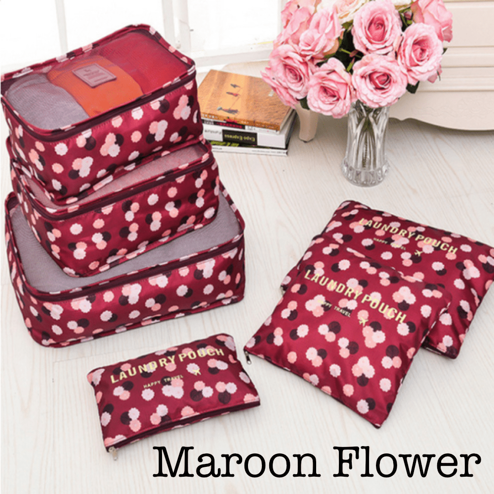 6 Piece Travel Organizer - Glam Gurls