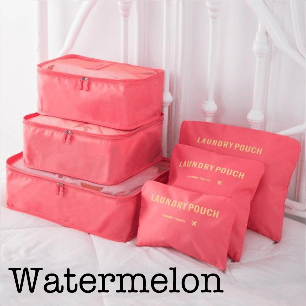 6 Piece Travel Organizer - Glam Gurls