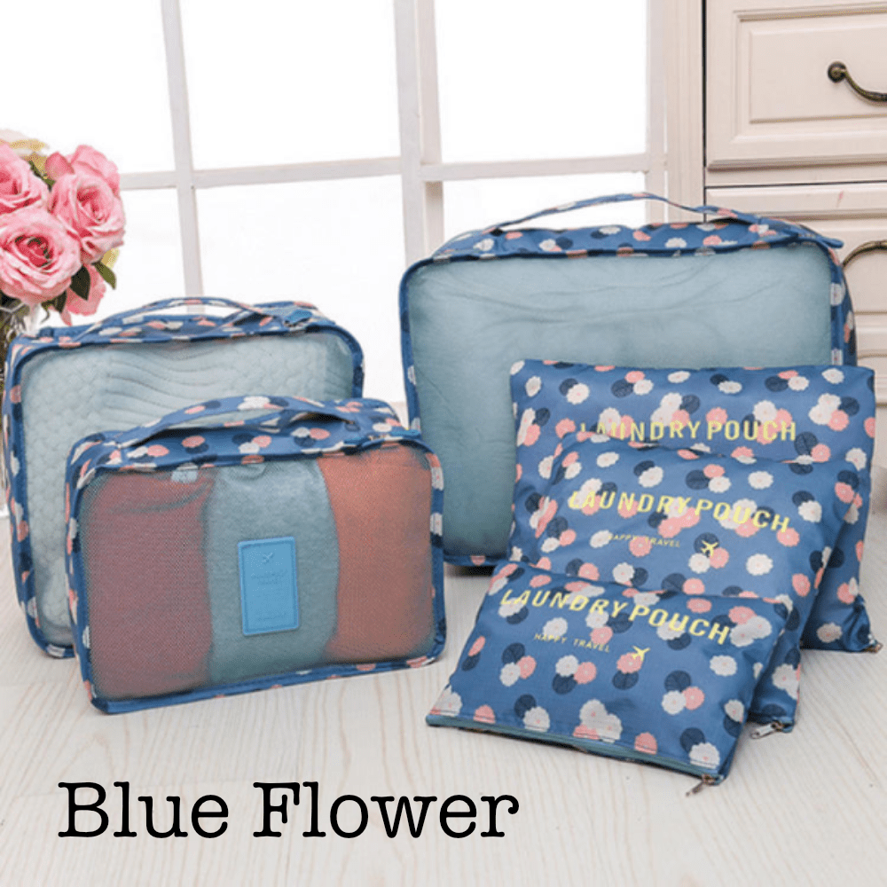 6 Piece Travel Organizer - Glam Gurls