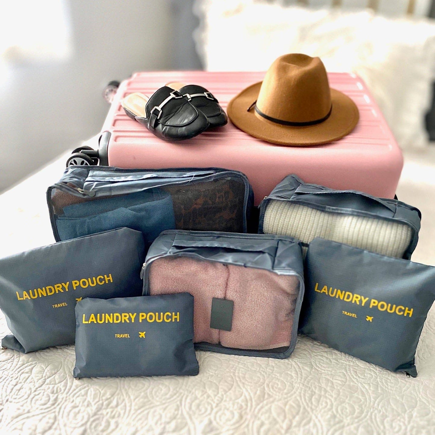 6 Piece Travel Organizer - Glam Gurls