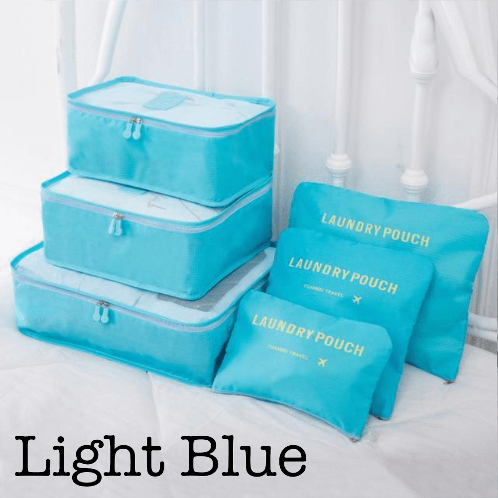6 Piece Travel Organizer - Glam Gurls