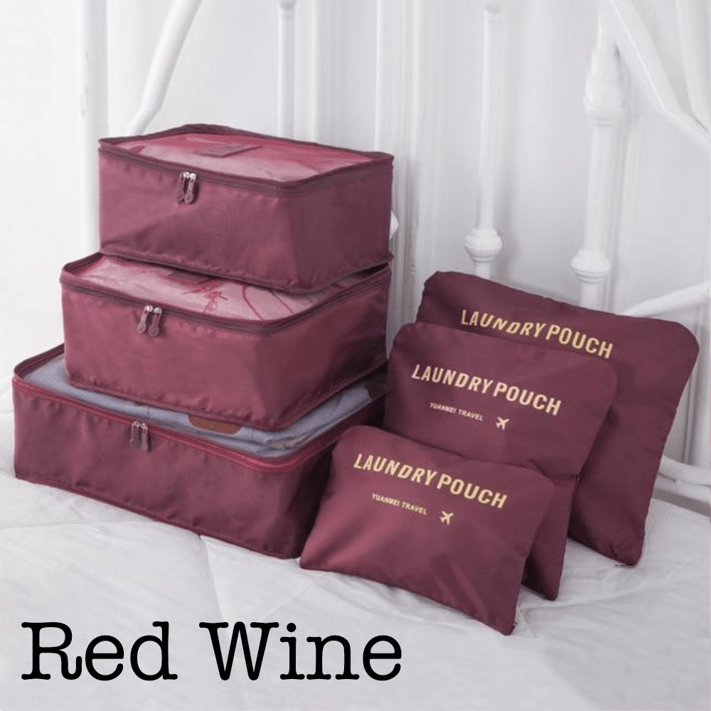 6 Piece Travel Organizer - Glam Gurls
