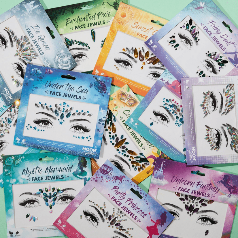 Adhesive Face Gems, Jewels and Rhinestones - Glam Gurls