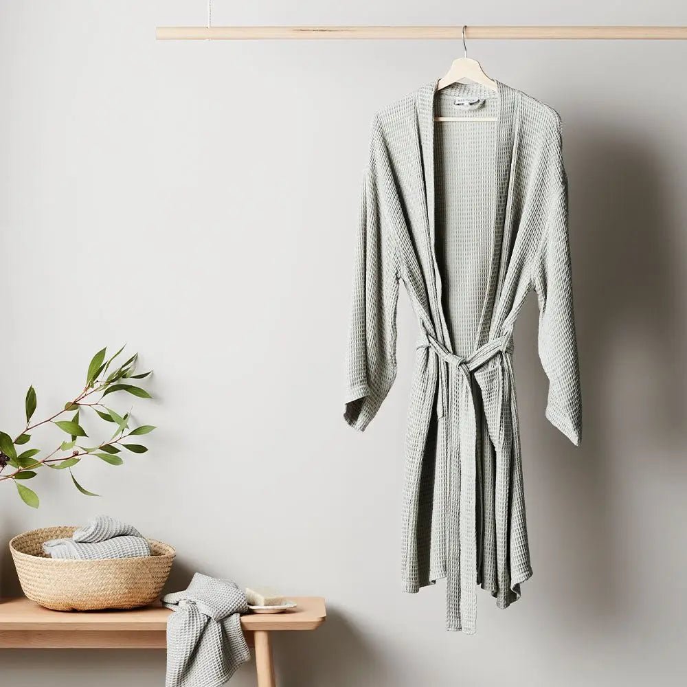Bamboo Waffle Bathrobe - Glam Gurls