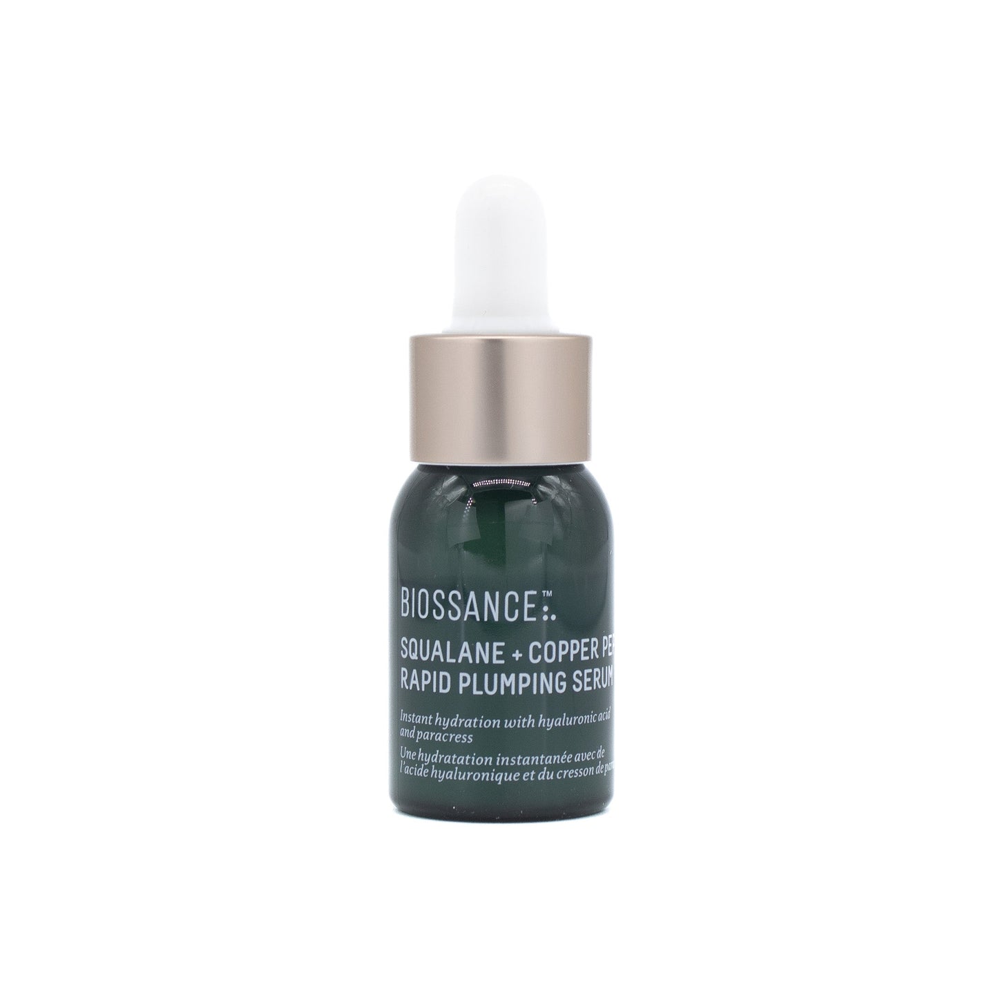 BIOSSANCE Squalane + Copper Peptide Rapid Plumping Serum 0.4oz - Imperfect Box - Glam Gurls