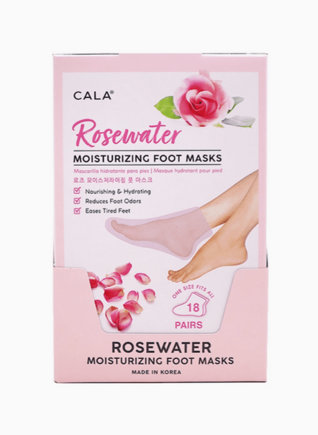 Cala Rose Water 3 Pairs Foot Mask Set - Glam Gurls