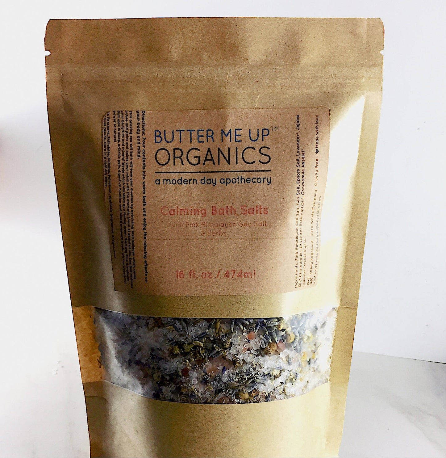 Calming Bath Salts / Detox / Relaxation / Lavender & Chamomile / Essential Oils / Organic Herbs / Herbal Bath Salts for Relaxation Stress - Glam Gurls