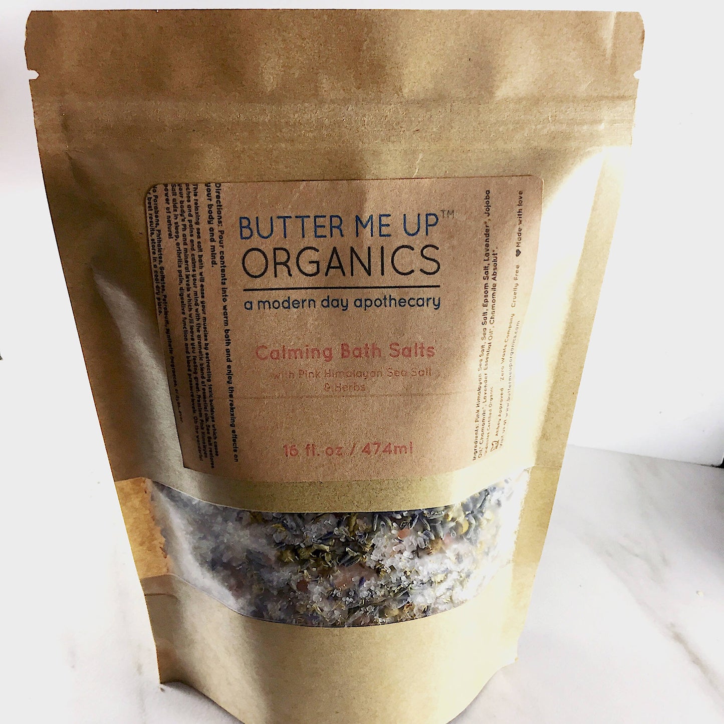 Calming Bath Salts / Detox / Relaxation / Lavender & Chamomile / Essential Oils / Organic Herbs / Herbal Bath Salts for Relaxation Stress - Glam Gurls