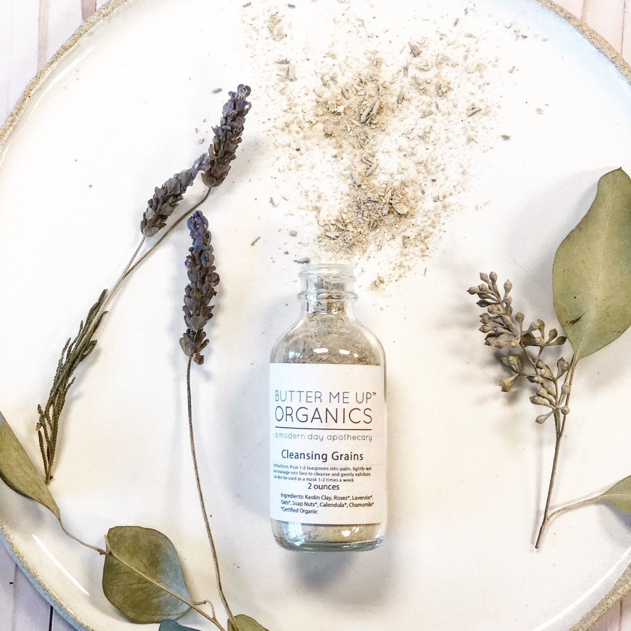 Cleansing Grains / organic Face Scrub / Facial Wash / Exfoliant / Exfoliate - Glam Gurls