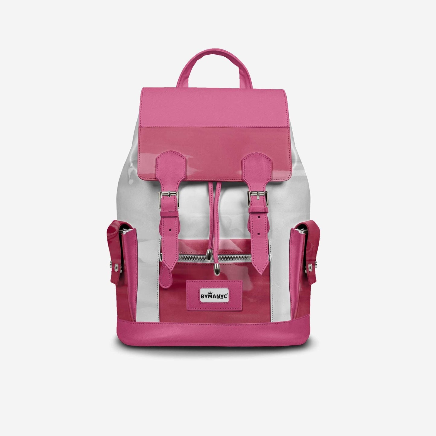 COUTURE Eco Backpack – Pink & White Edition | BYMANYC ® New York - Glam Gurls