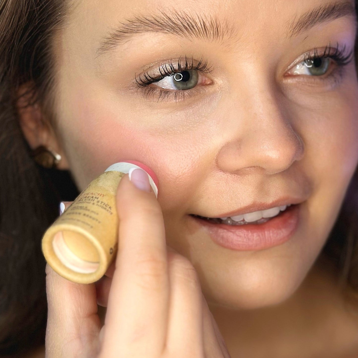 Creamy Vegan Blush Stick - Peachy - Glam Gurls
