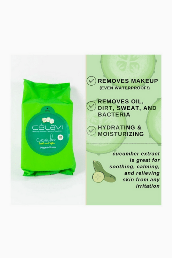 Cucumber Makeup Cleansing Towelette Pack - Glam Gurls