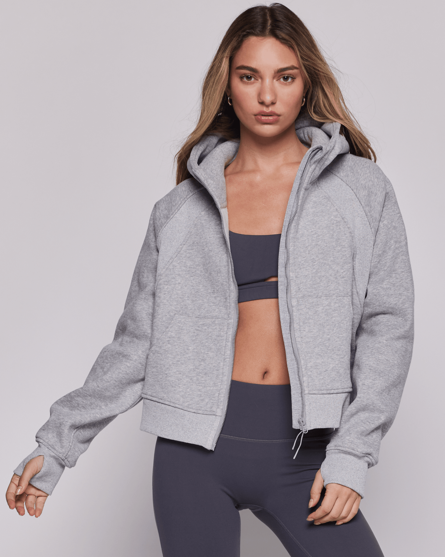 Effortless Fleece Full Zip Hoodie - Glam Gurls