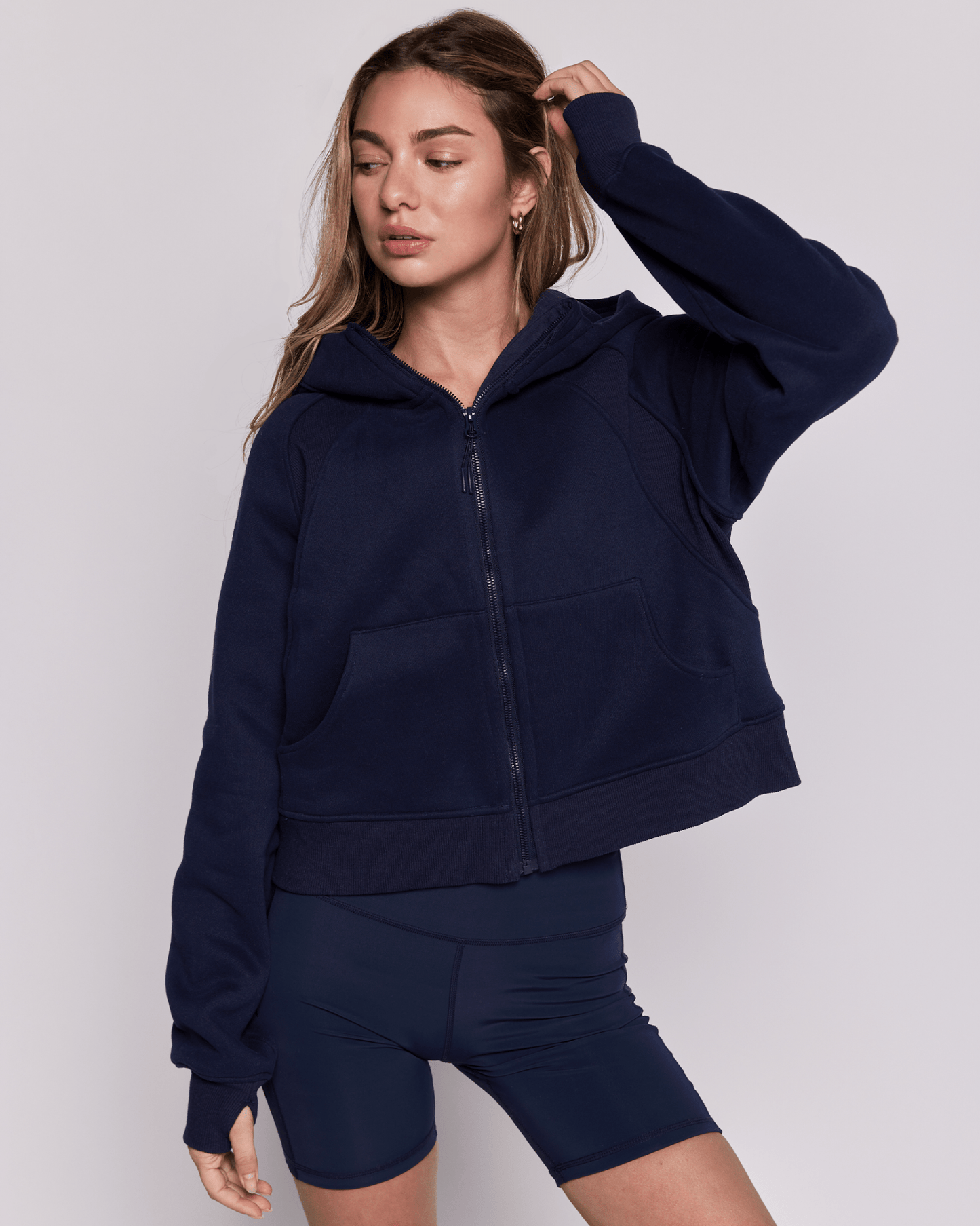 Effortless Fleece Full Zip Hoodie - Glam Gurls