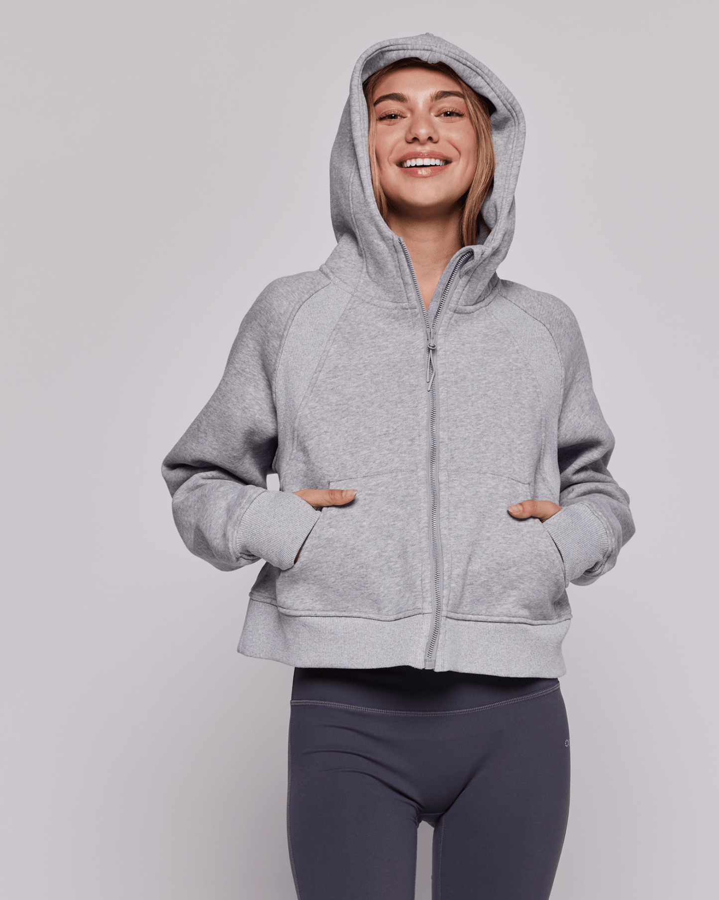 Effortless Fleece Full Zip Hoodie - Glam Gurls