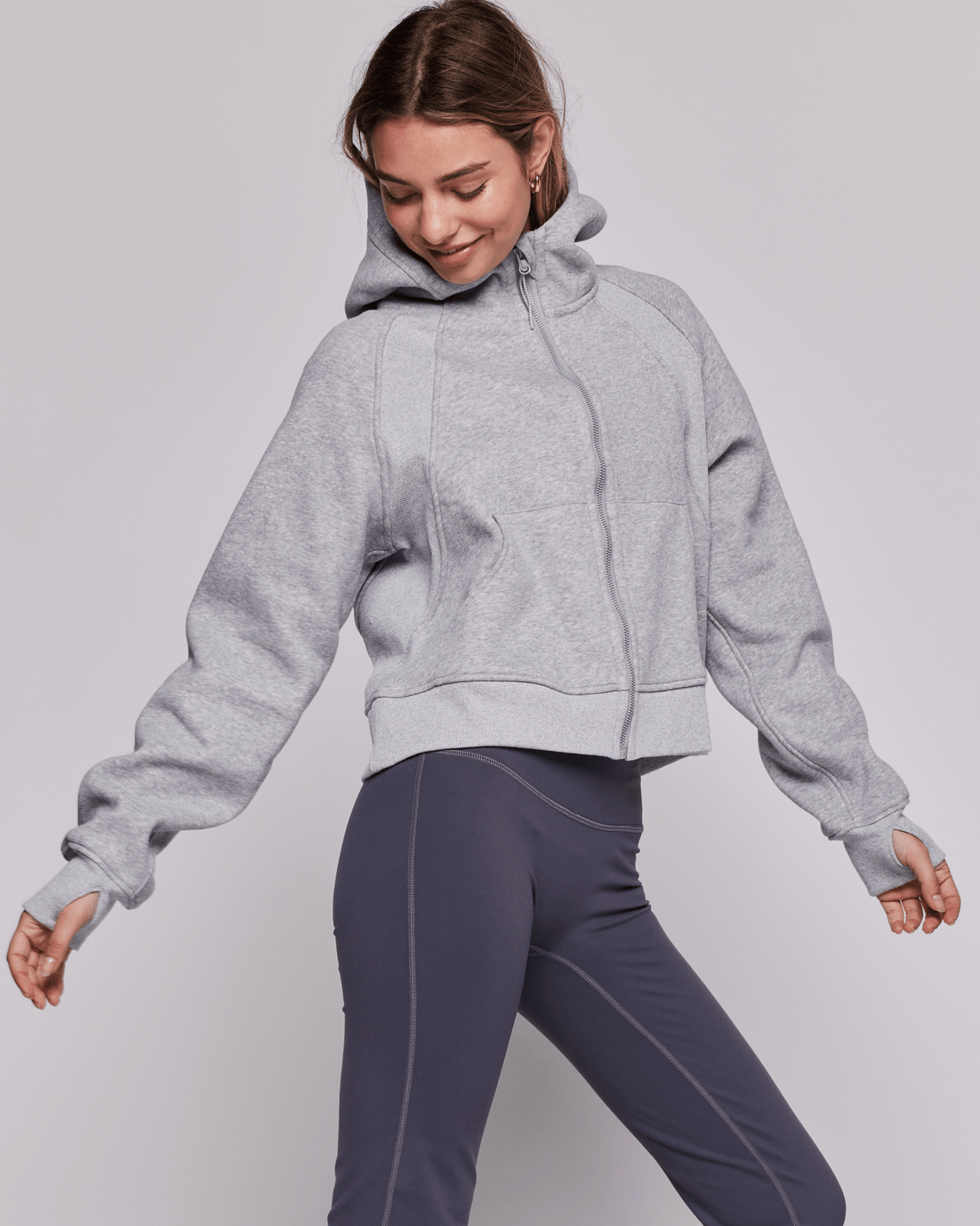 Effortless Fleece Full Zip Hoodie - Glam Gurls