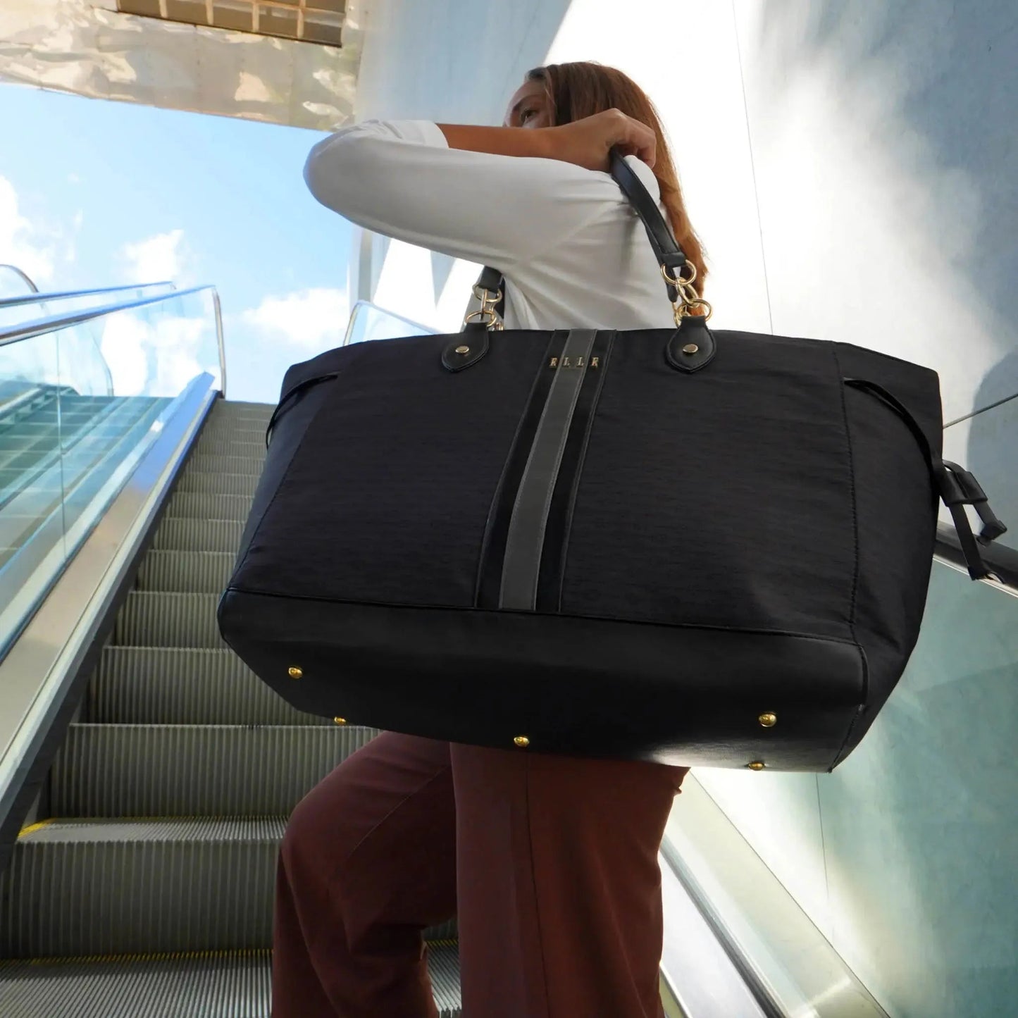 Eleganza 32L Monogram Weekender Tote Bag - Glam Gurls