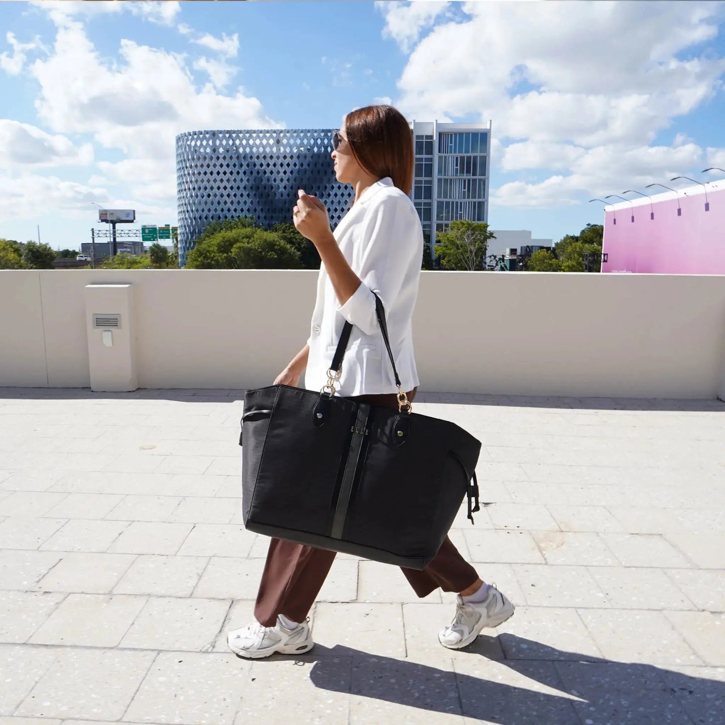Eleganza 32L Monogram Weekender Tote Bag - Glam Gurls