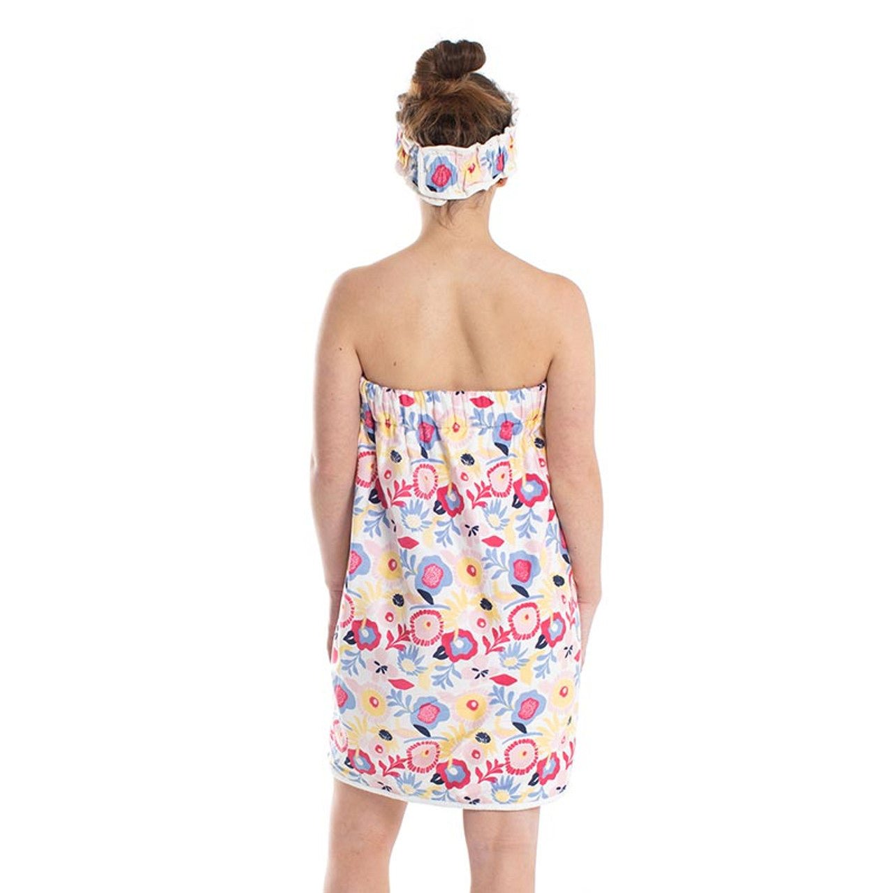Floral Pop Spa Wrap and Headband Set | Bath Body Towel Shower - Glam Gurls
