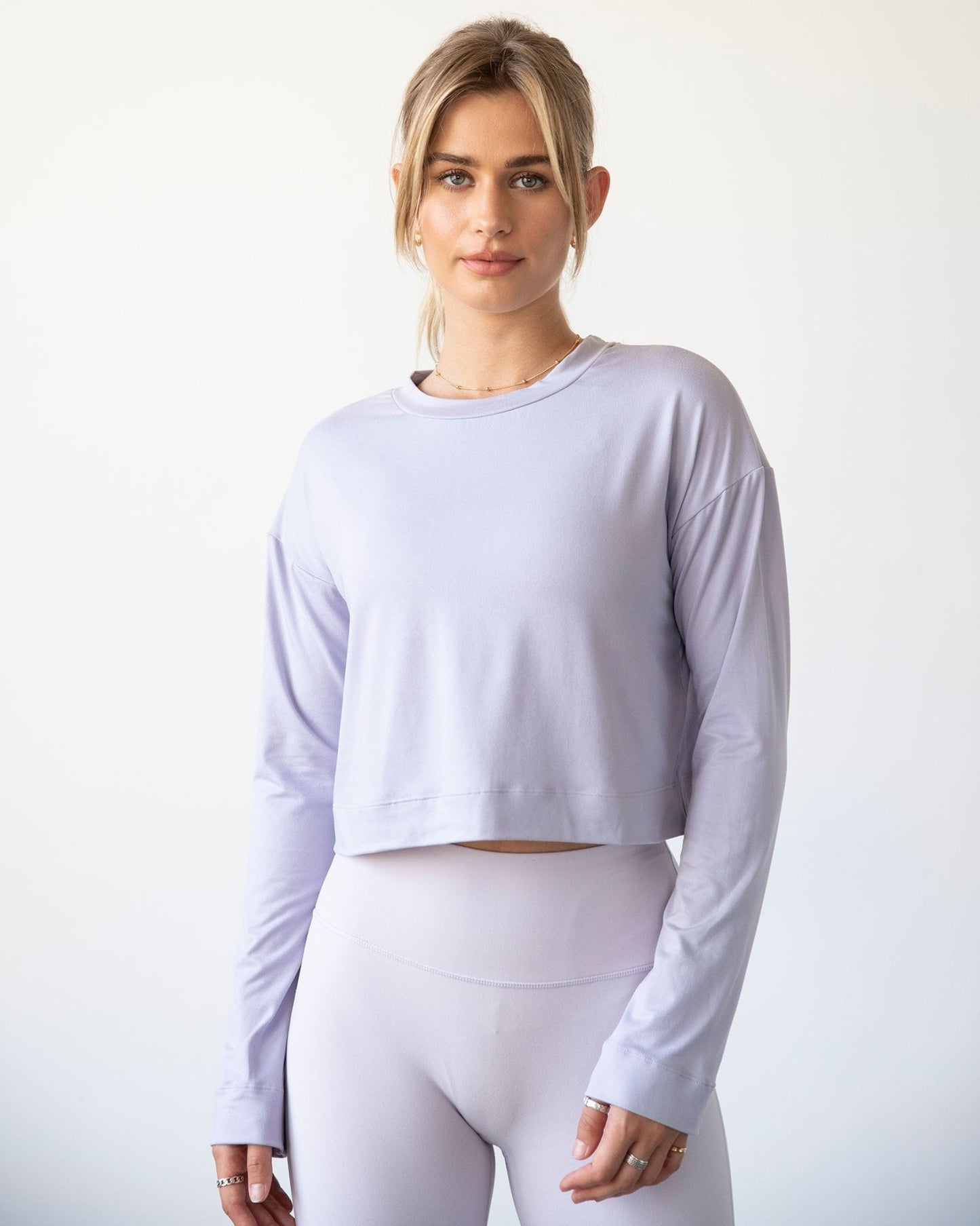 Go With The Flow Crop Long Sleeve - Glam Gurls