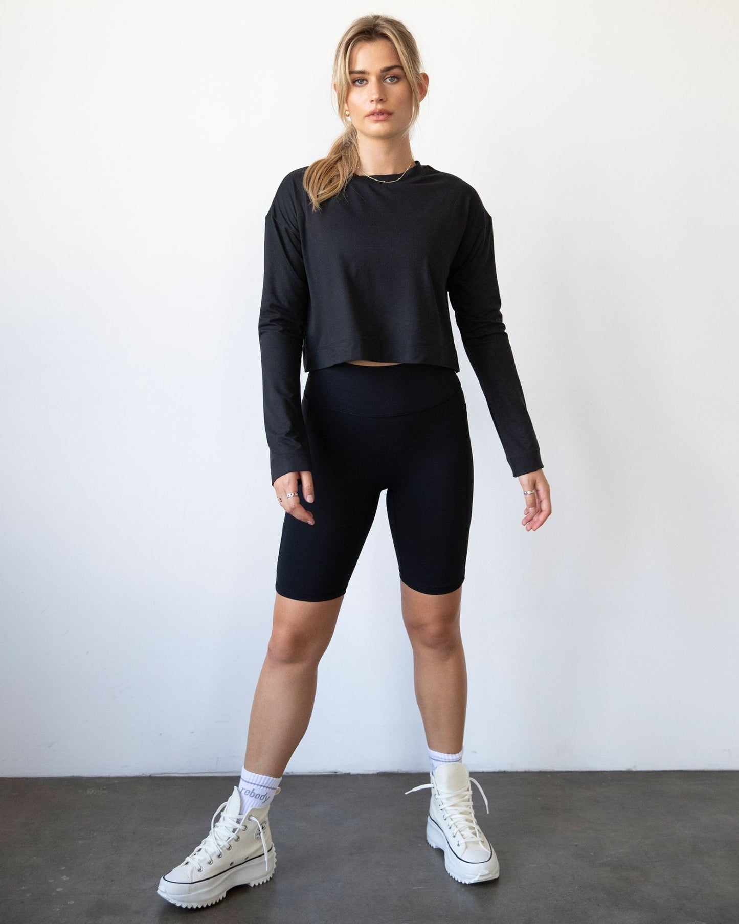 Go With The Flow Crop Long Sleeve - Glam Gurls