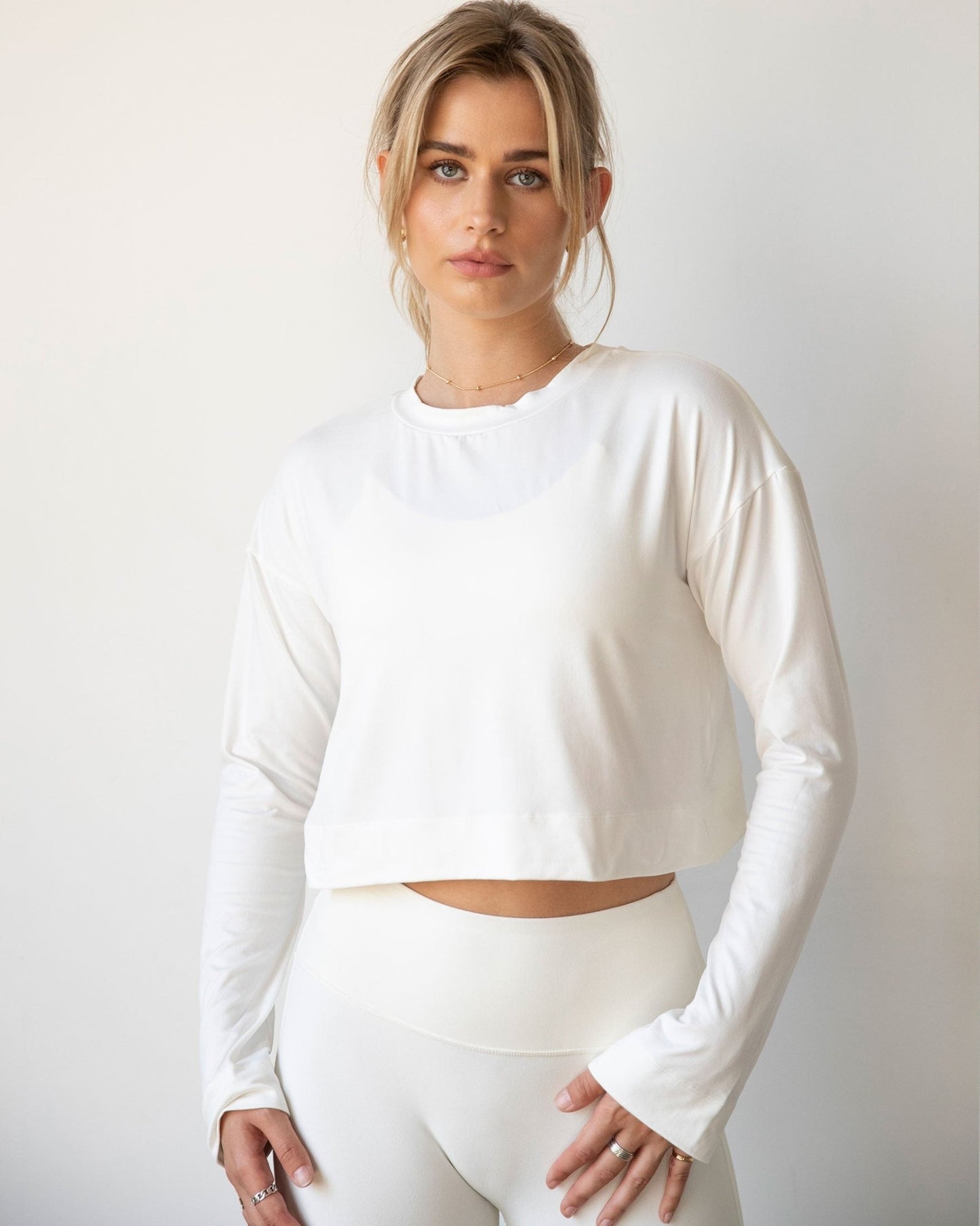 Go With The Flow Crop Long Sleeve - Glam Gurls