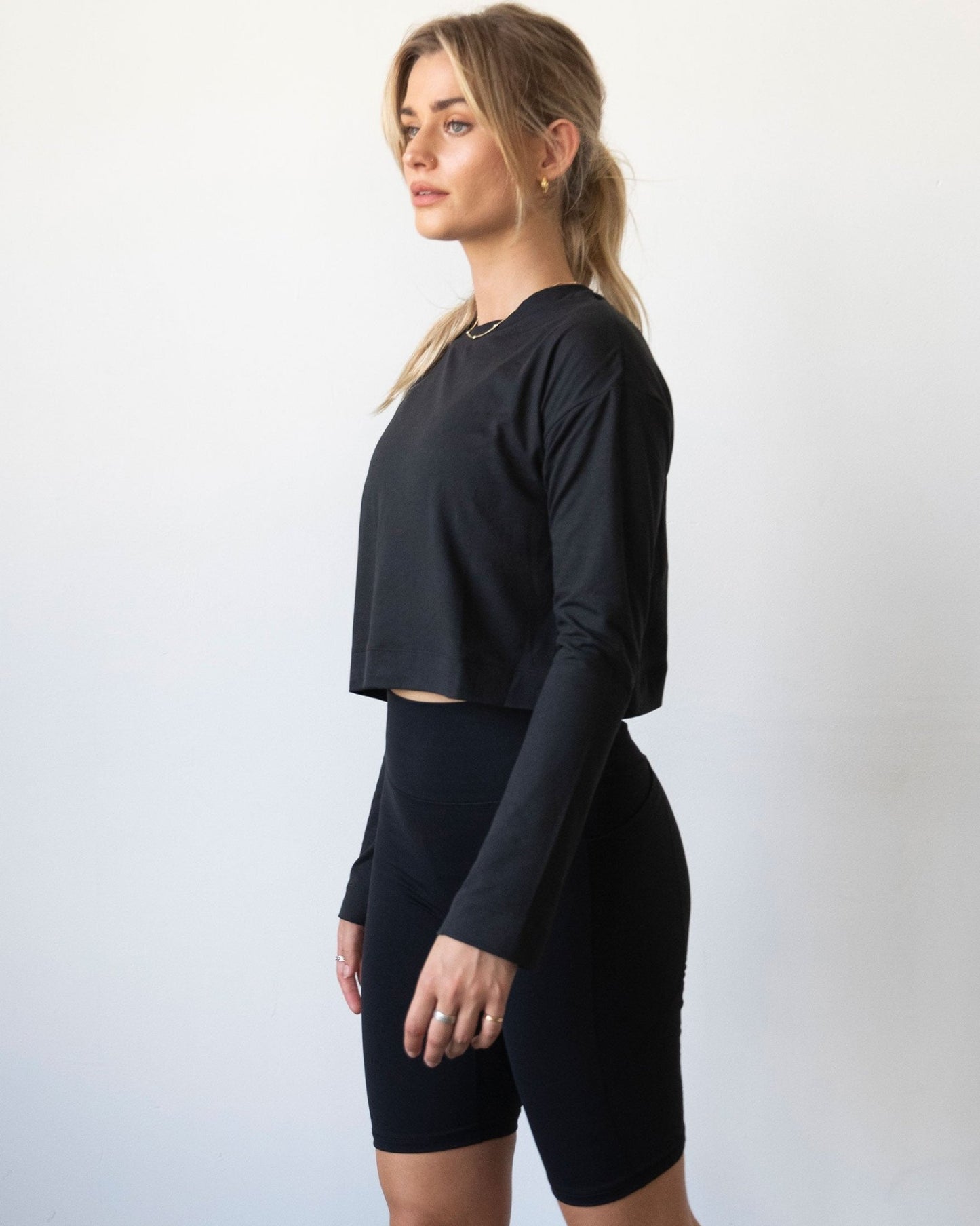 Go With The Flow Crop Long Sleeve - Glam Gurls