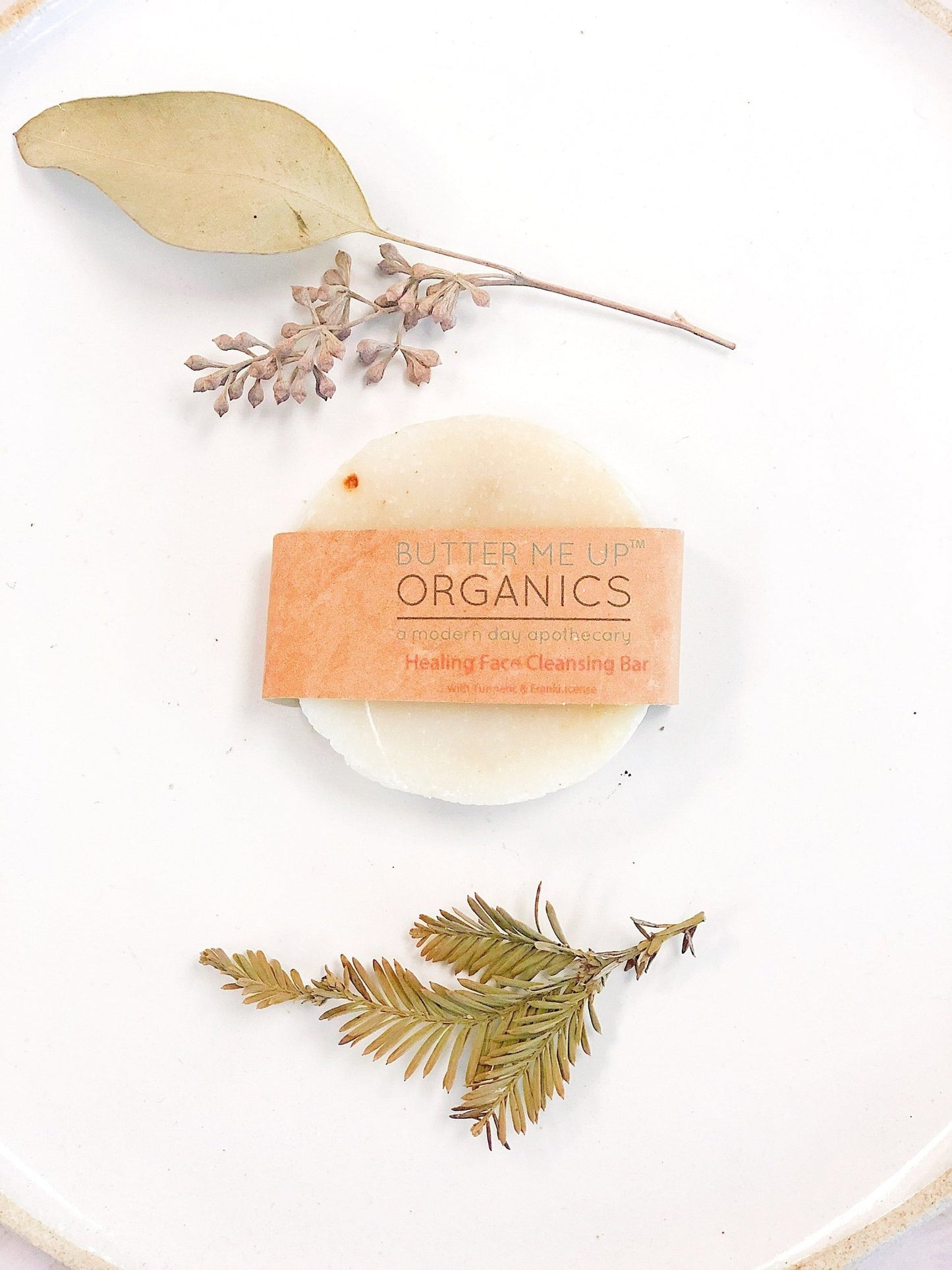 Healing Organic Facial Bar / Frankincense and Myrrh / Turmeric / Organic Face Wash / Organic Facial Cleanser / Face Cleanser / Cleansing Bar - Glam Gurls