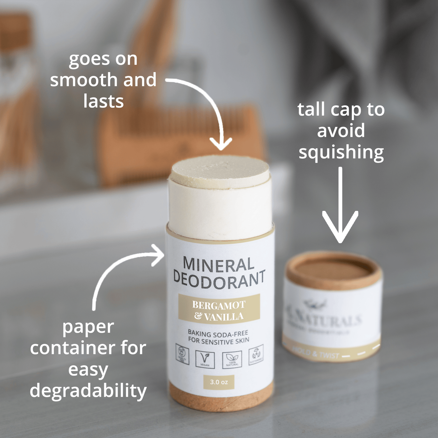 J&L Naturals Mineral Deodorant - Glam Gurls
