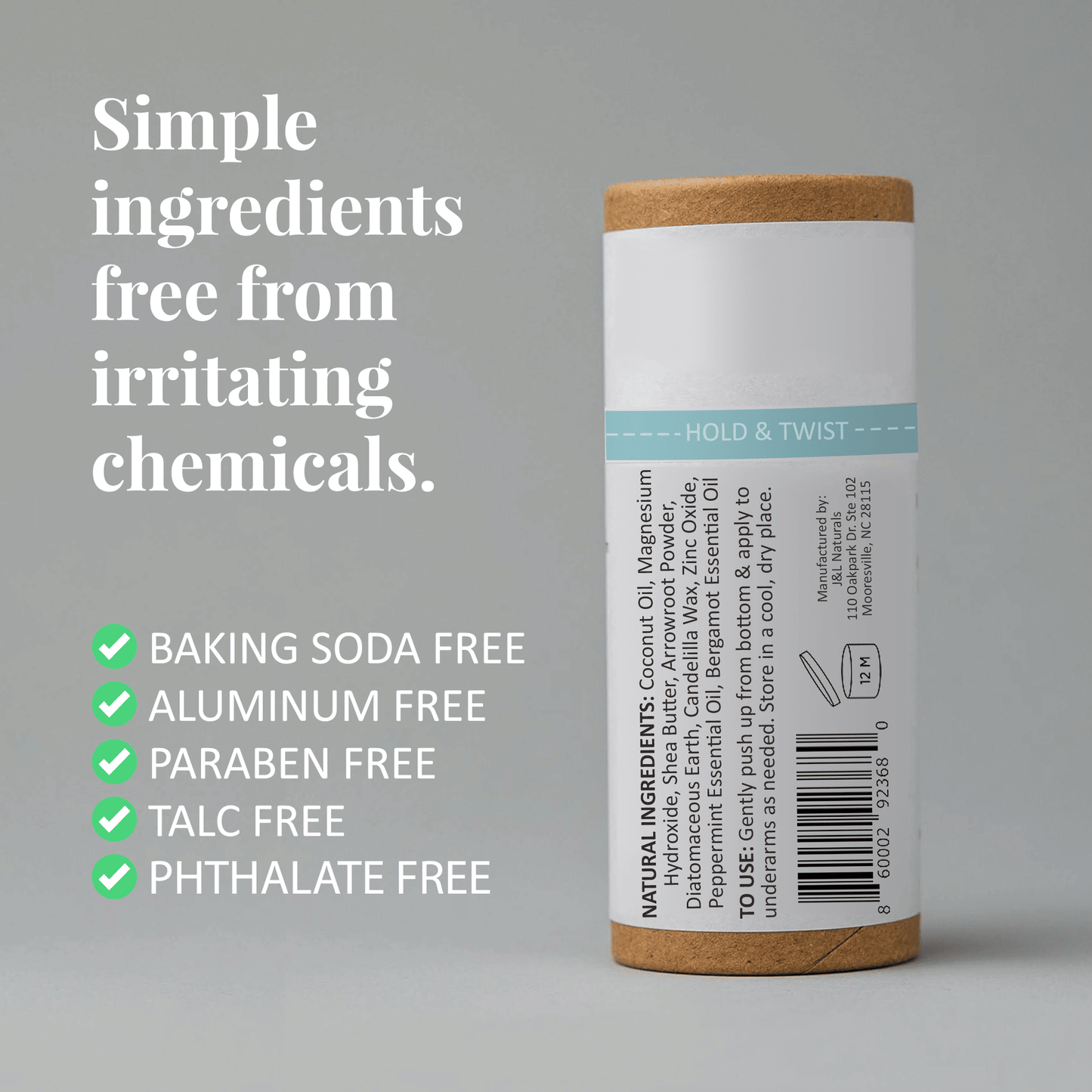 J&L Naturals Mineral Deodorant - Glam Gurls