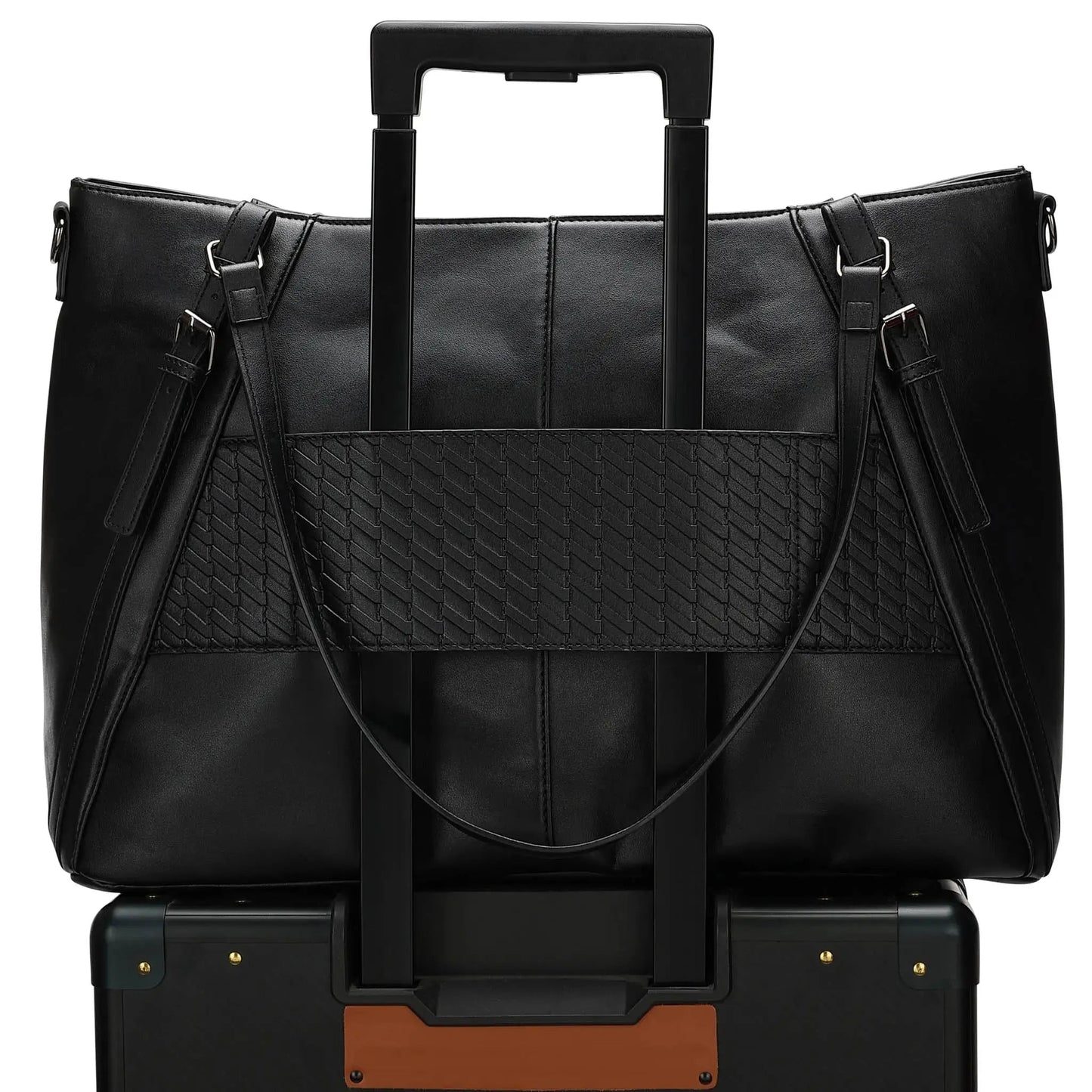 Leisure Luxe 33L Vegan Leather Weekender Tote Bag - Glam Gurls