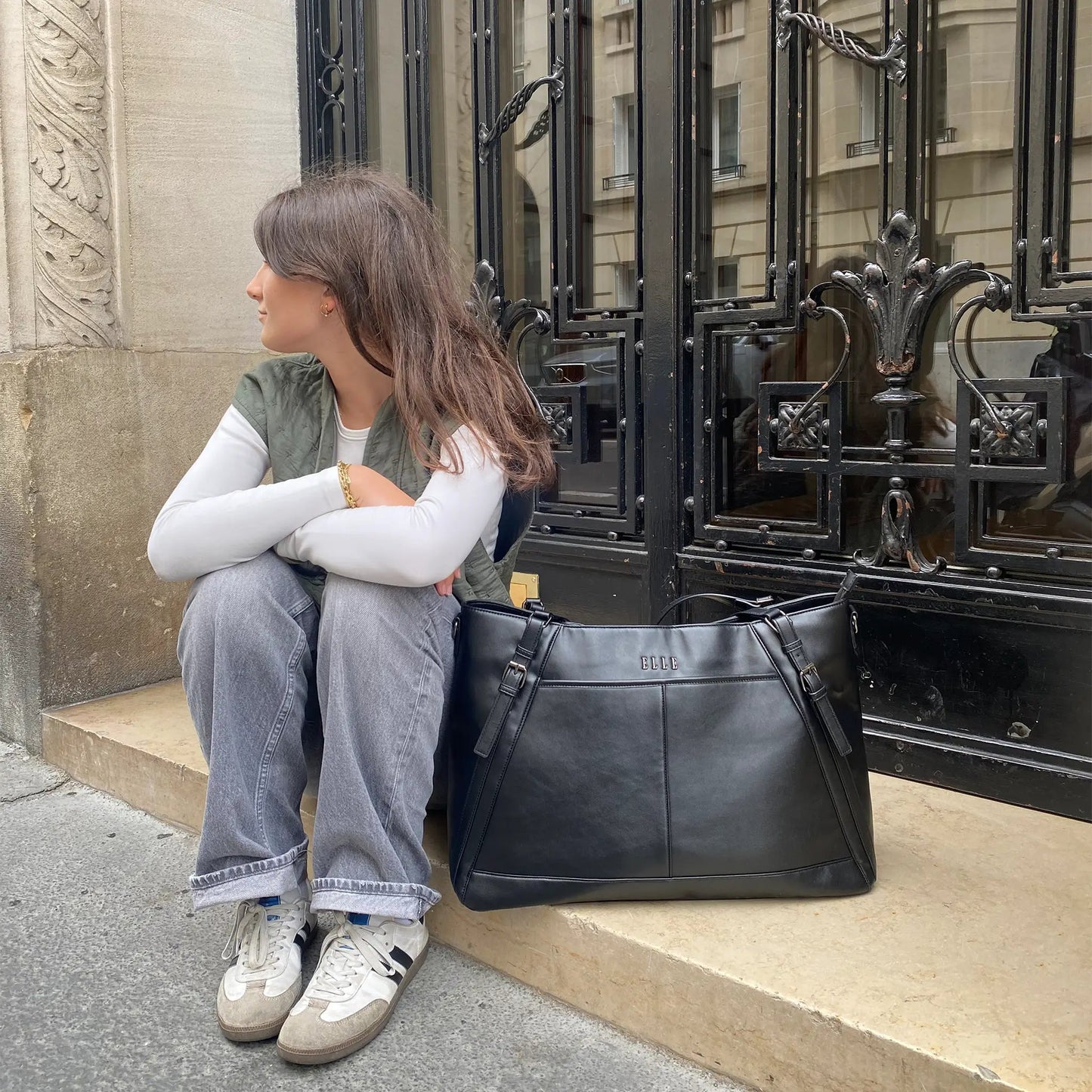 Leisure Luxe 33L Vegan Leather Weekender Tote Bag - Glam Gurls