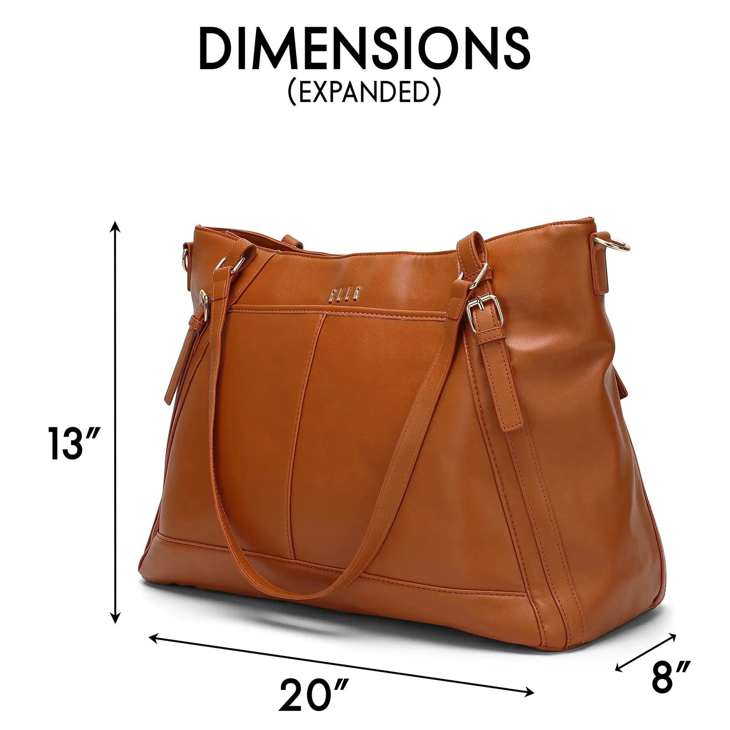 Leisure Luxe 33L Vegan Leather Weekender Tote Bag - Glam Gurls