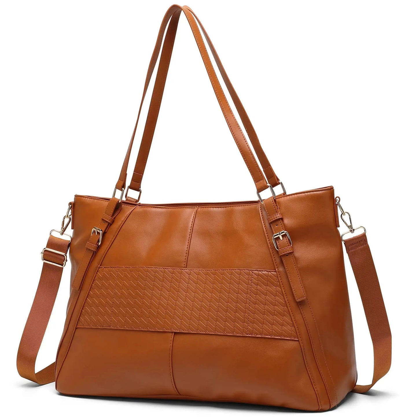 Leisure Luxe 33L Vegan Leather Weekender Tote Bag - Glam Gurls