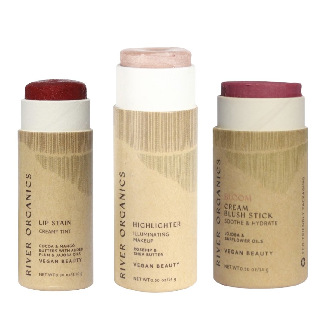 Lip + Highlighter + Blush Set - Glam Gurls