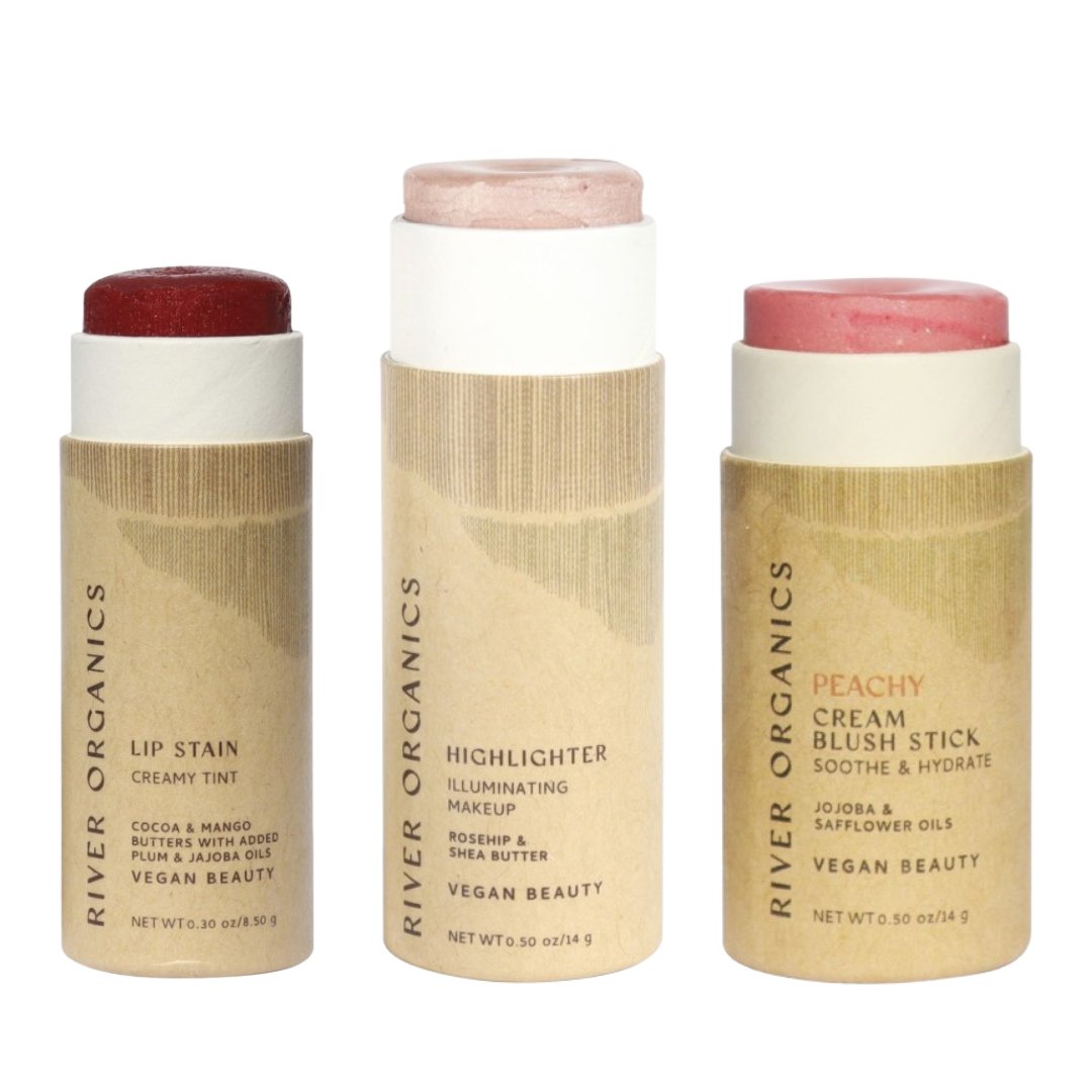 Lip + Highlighter + Blush Set - Glam Gurls