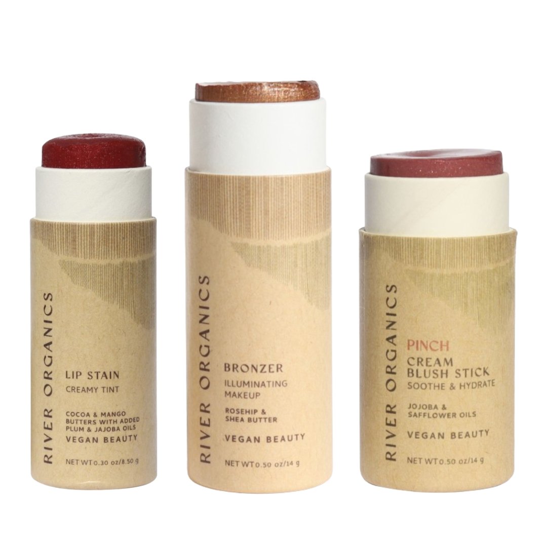 Lip + Highlighter + Blush Set - Glam Gurls