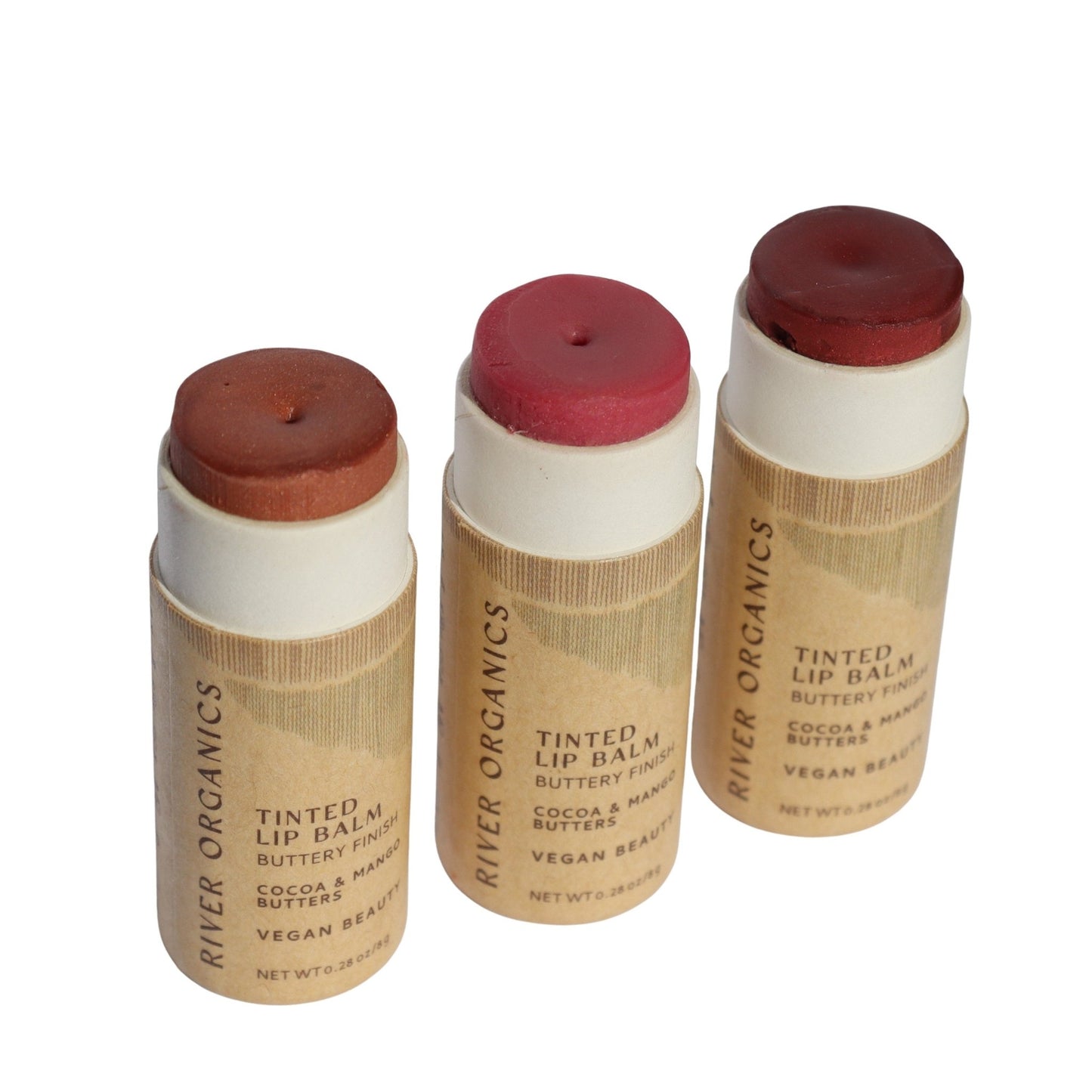 Set of 3 Tinted Vegan Lip Balms - Glam Gurls