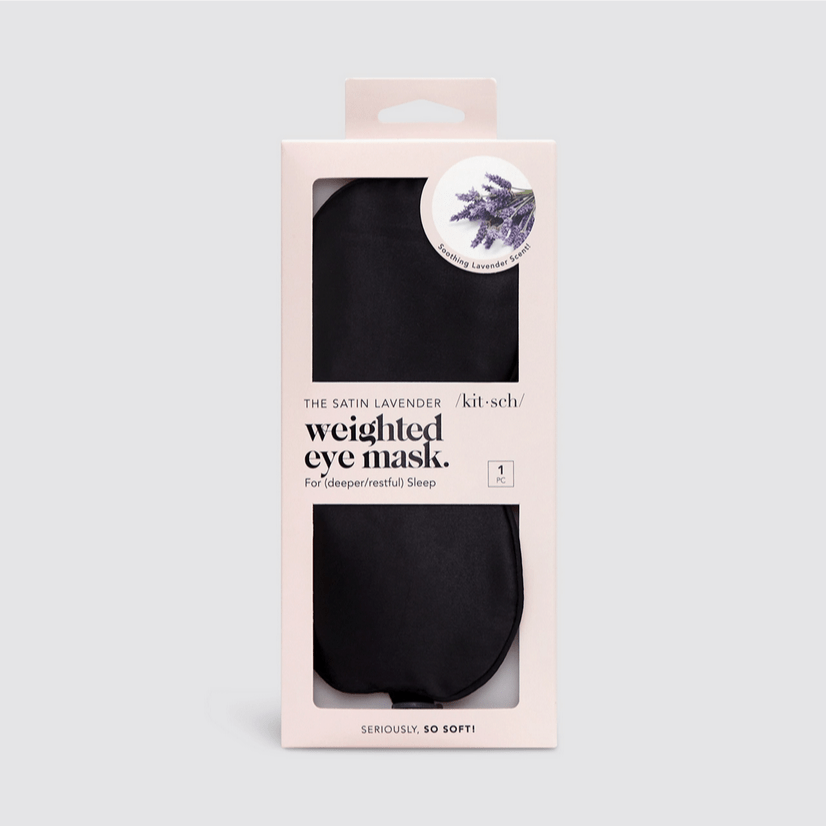 The Lavender Weighted Satin Eye Mask - Glam Gurls