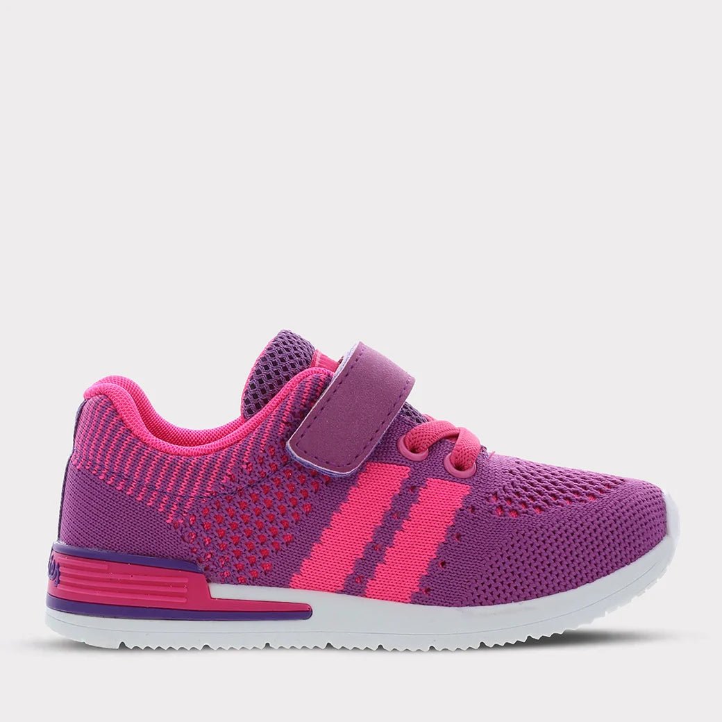 Wynn Girls Hook & Loop Sneaker - Glam Gurls