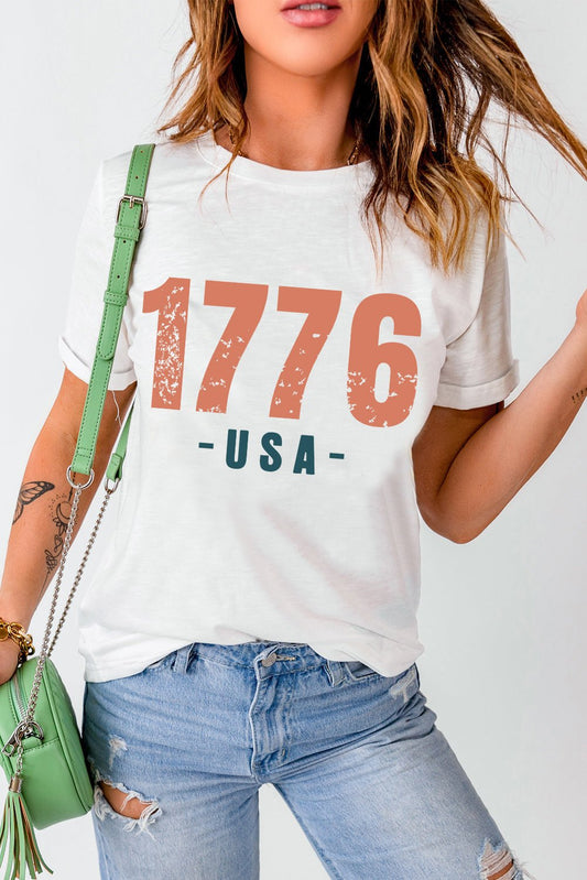 1776 USA Vintage Graphic Tee - Glam Gurls