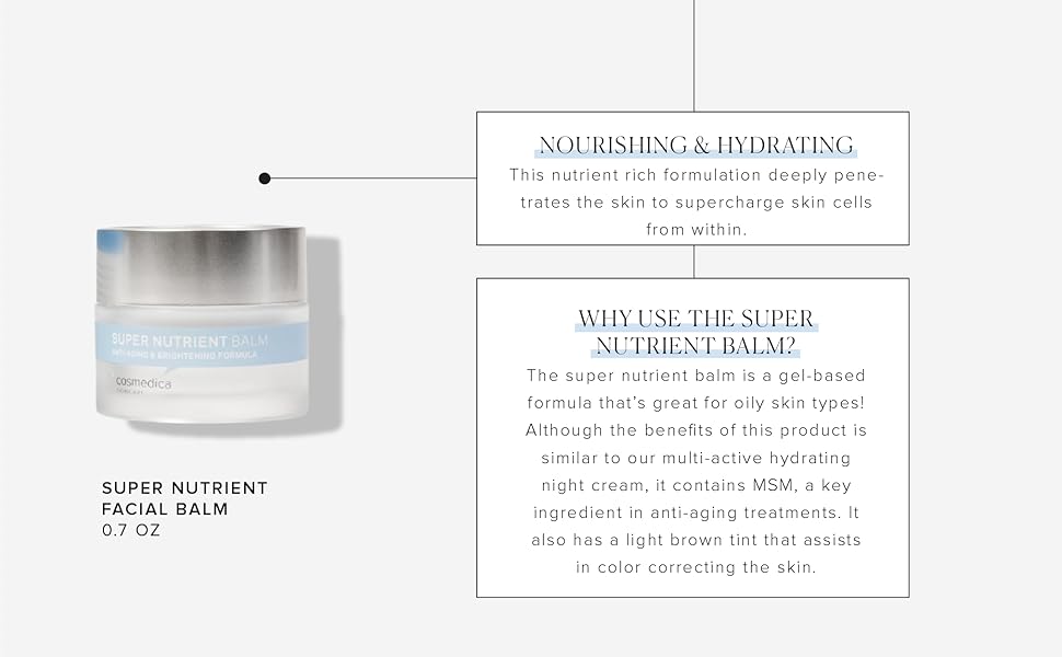 Woman applying Cosmedica Skincare Super Nutrient Facial Balm for youthful and hydrated skin, demonstrating its anti-aging benefits