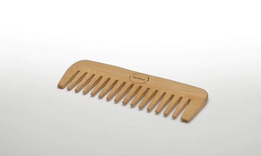 BeNat Eco-Friendly Bamboo Hair Comb on a neutral background - crafted from 100% natural bamboo, perfect for all hair types.
