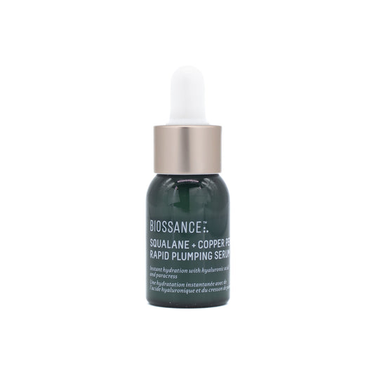 BIOSSANCE Squalane + Copper Peptide Rapid Plumping Serum 0.4oz - Imperfect Box - Glam Gurls