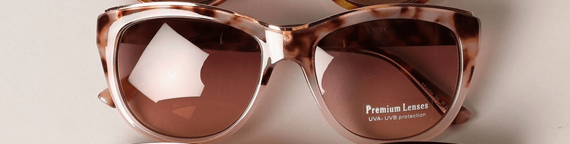 Cat Eye Frame with Gold Strip On Top Sunglasses - Glam Gurls
