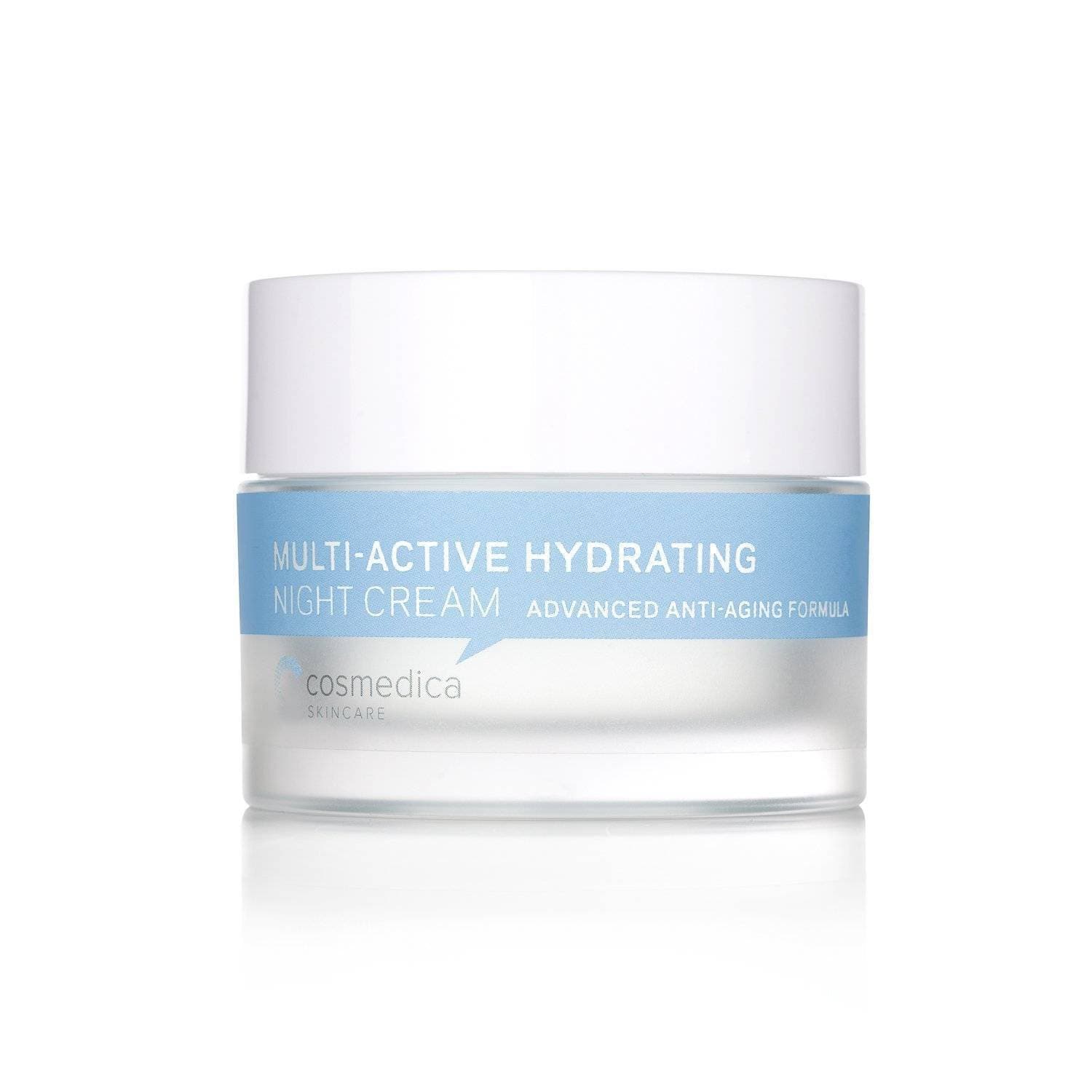 Cosmedica Skincare Multi-Active Hydrating Night Cream from the Intense Hydration Kit, designed for advanced anti-aging and moisture retention.