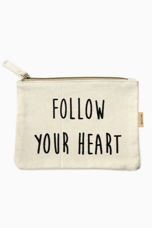 Cotton Canvas Eco Pouch Bag - Glam Gurls