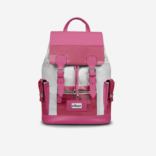 COUTURE Eco Backpack – Pink & White Edition | BYMANYC ® New York - Glam Gurls