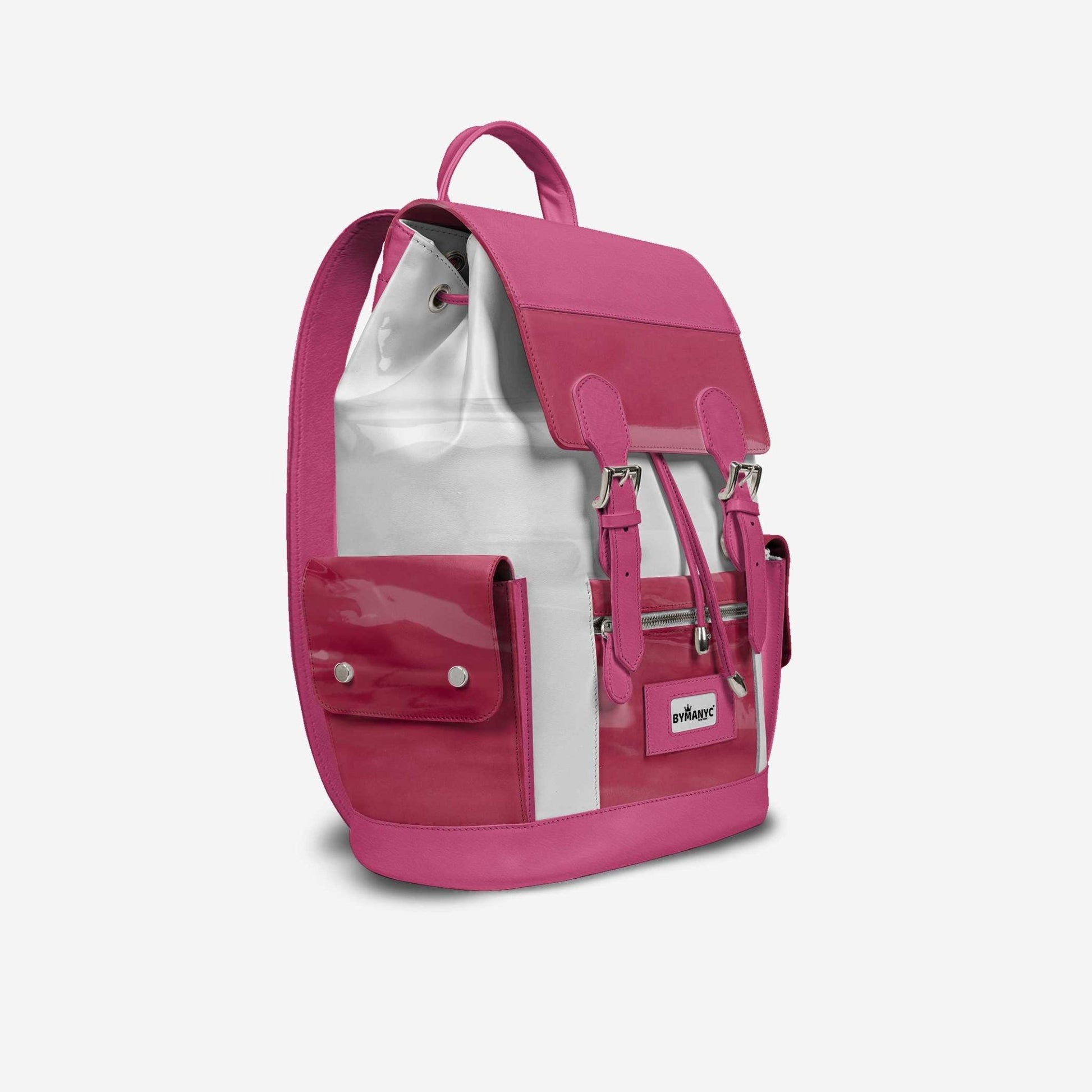 COUTURE Eco Backpack – Pink & White Edition | BYMANYC ® New York - Glam Gurls